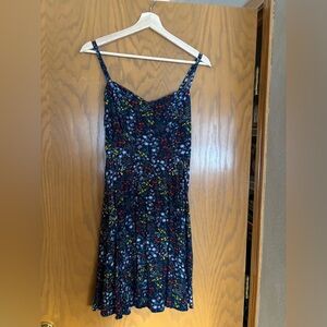 Old Navy Strapless Dress with Multicolor Floral Pattern